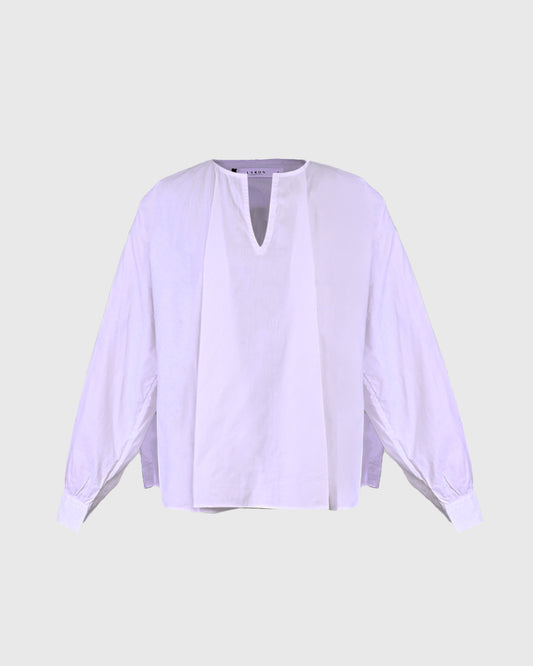 LW V-Neck A-line Top LWT-02 Poplin