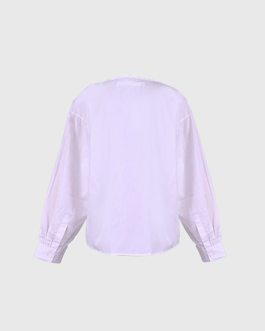 LW V-Neck A-line Top LWT-02 Poplin