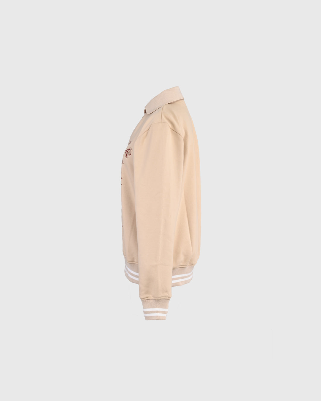 LW Ovrszd FlwrPrint Polo Sweater LWBT-05 BEIGE