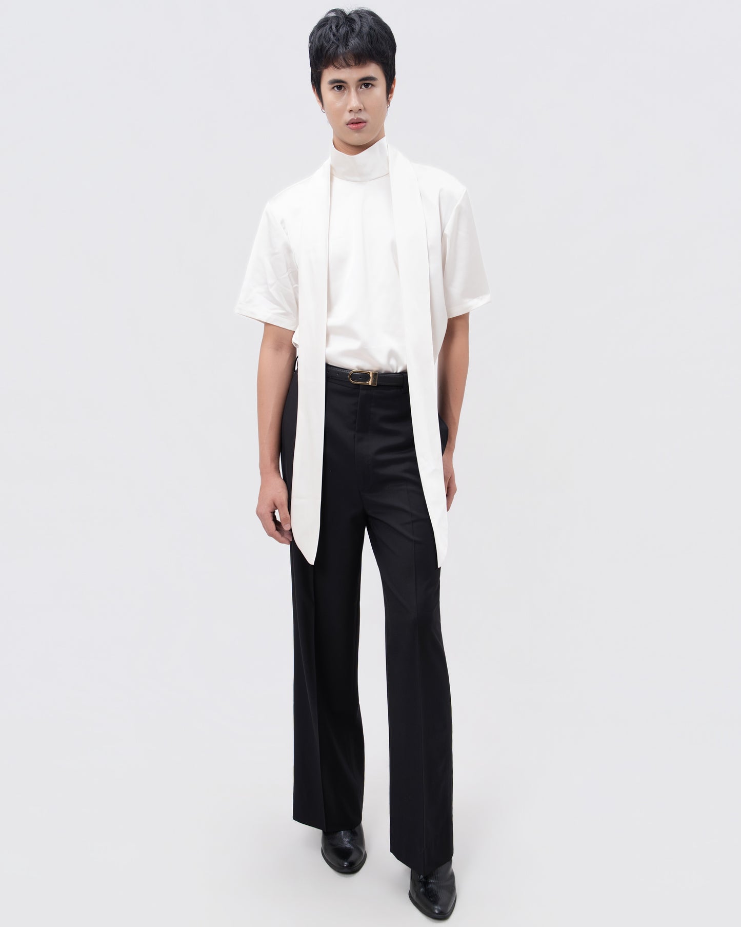 Black Tuxedo Trousers - Hartono Gan