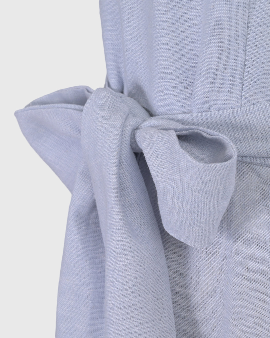 Midi Dress | LRI2025 Fit and Flare LWD-01 | Linen | Blue | Lakon Indonesia