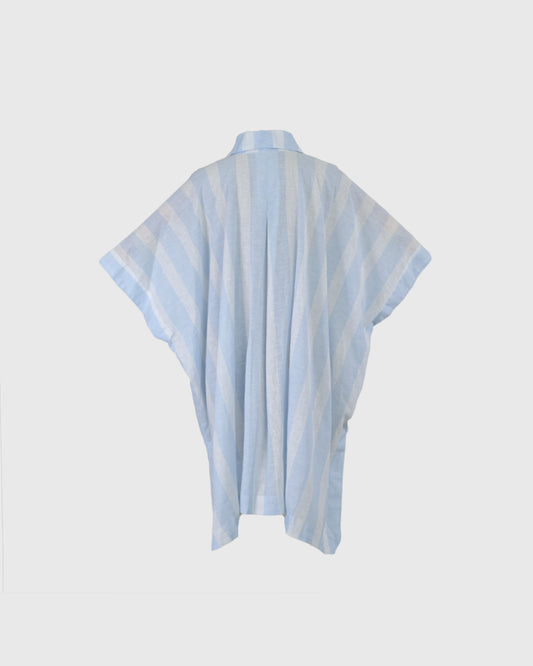 Blouse | LR Peterpan Collar Ponco LR-02 | Striped | Lakon Indonesia