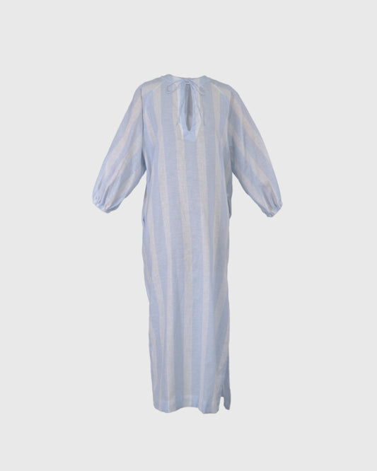 Dress Lengan Panjang | LR Keyhole Neckline Dress LR-03 | Striped | Lakon Indonesia