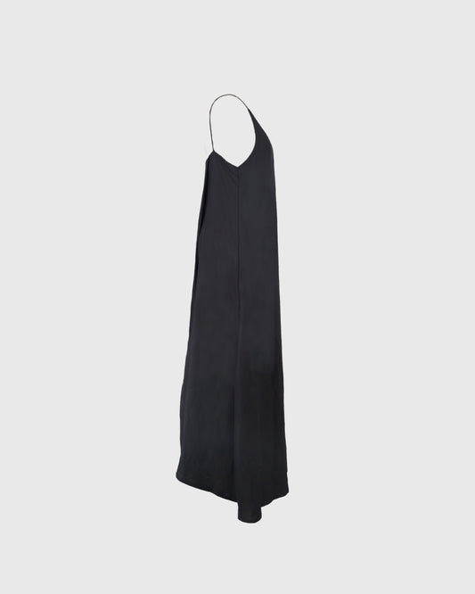 Dress Tanpa Lengan | LRI2025 Camisole Dress LWD-03 | Linen | Black | Lakon Indonesia