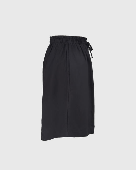 Celana Pendek | LRI2025 Flare Drawstring Short LR-07 | Linen | Black | Lakon Indonesia