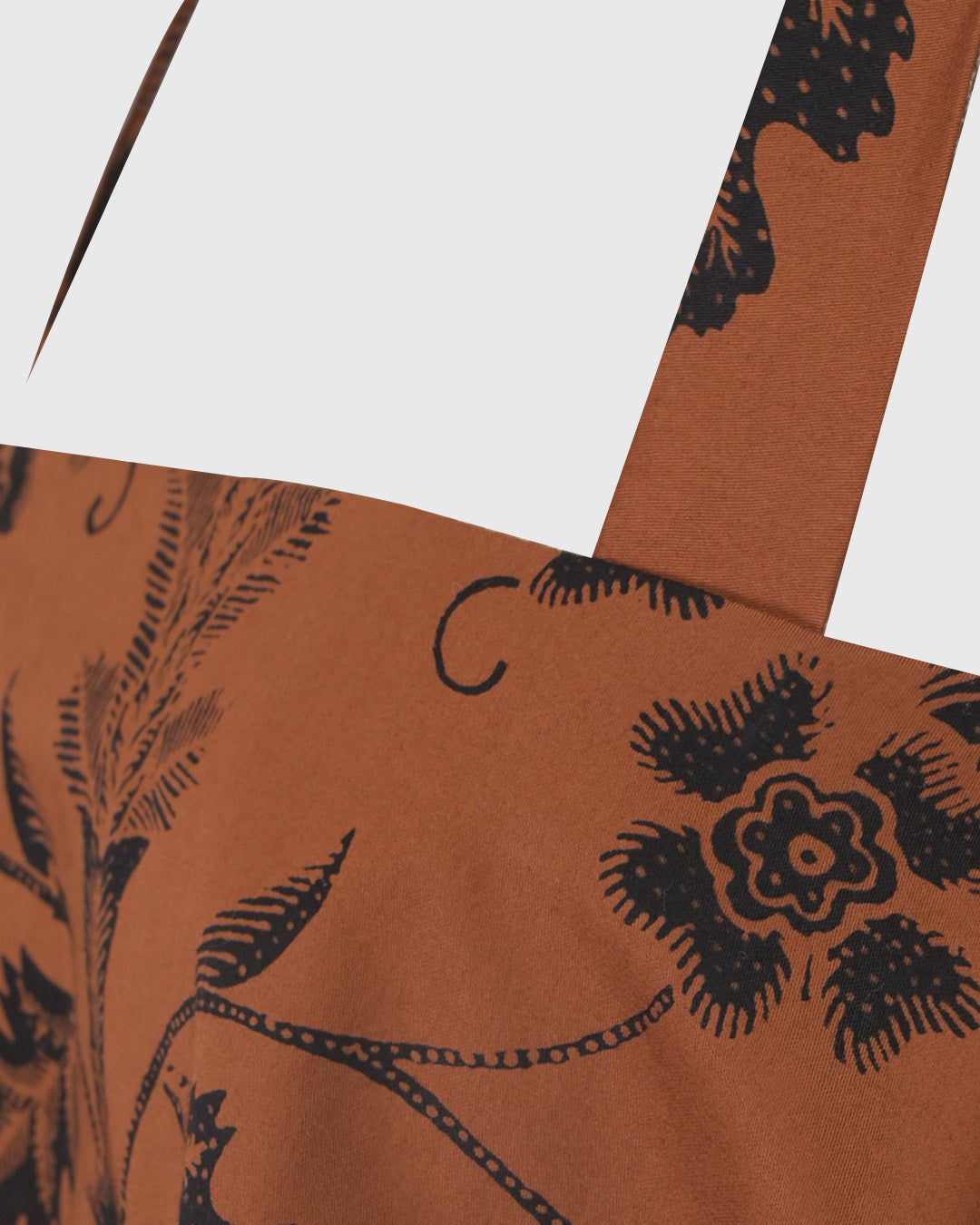 Atasan Tanpa Lengan | LRI2025 Stapless Flowy Top LWT-03 | Katun Satin | Sogan Bunga | Lakon Indonesia