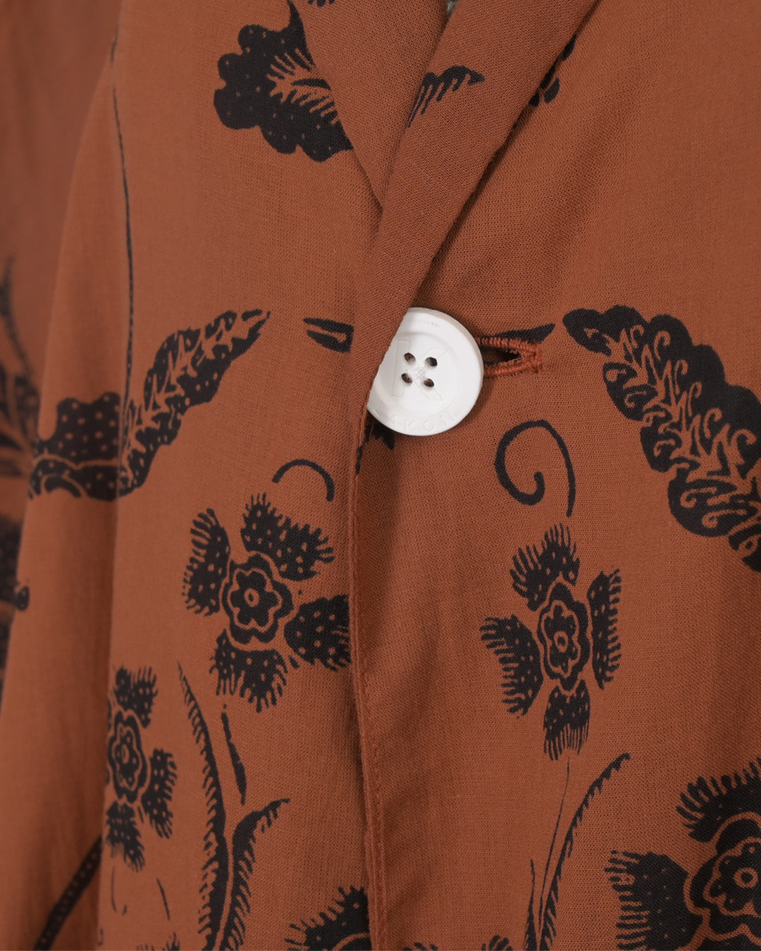 Blouse | LR Blazer Collar Ponco LR-01 | Sogan Bunga | Lakon Indonesia