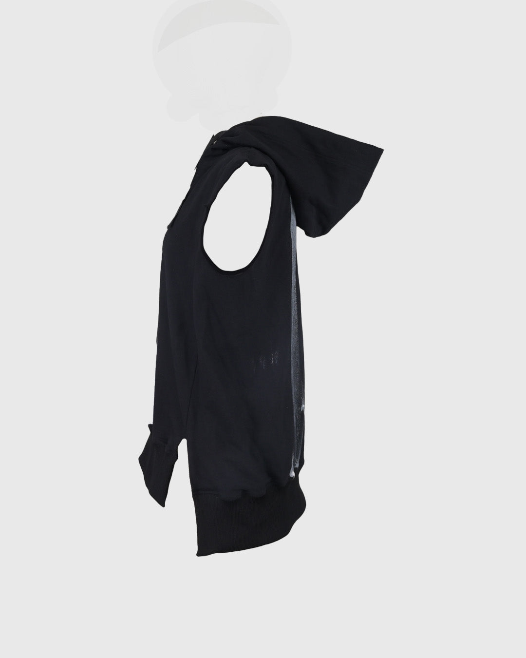 Hoodie Lengan Pendek | DRP Sleeveless Hoody DRPT-02 | Black | Lakon Indonesia