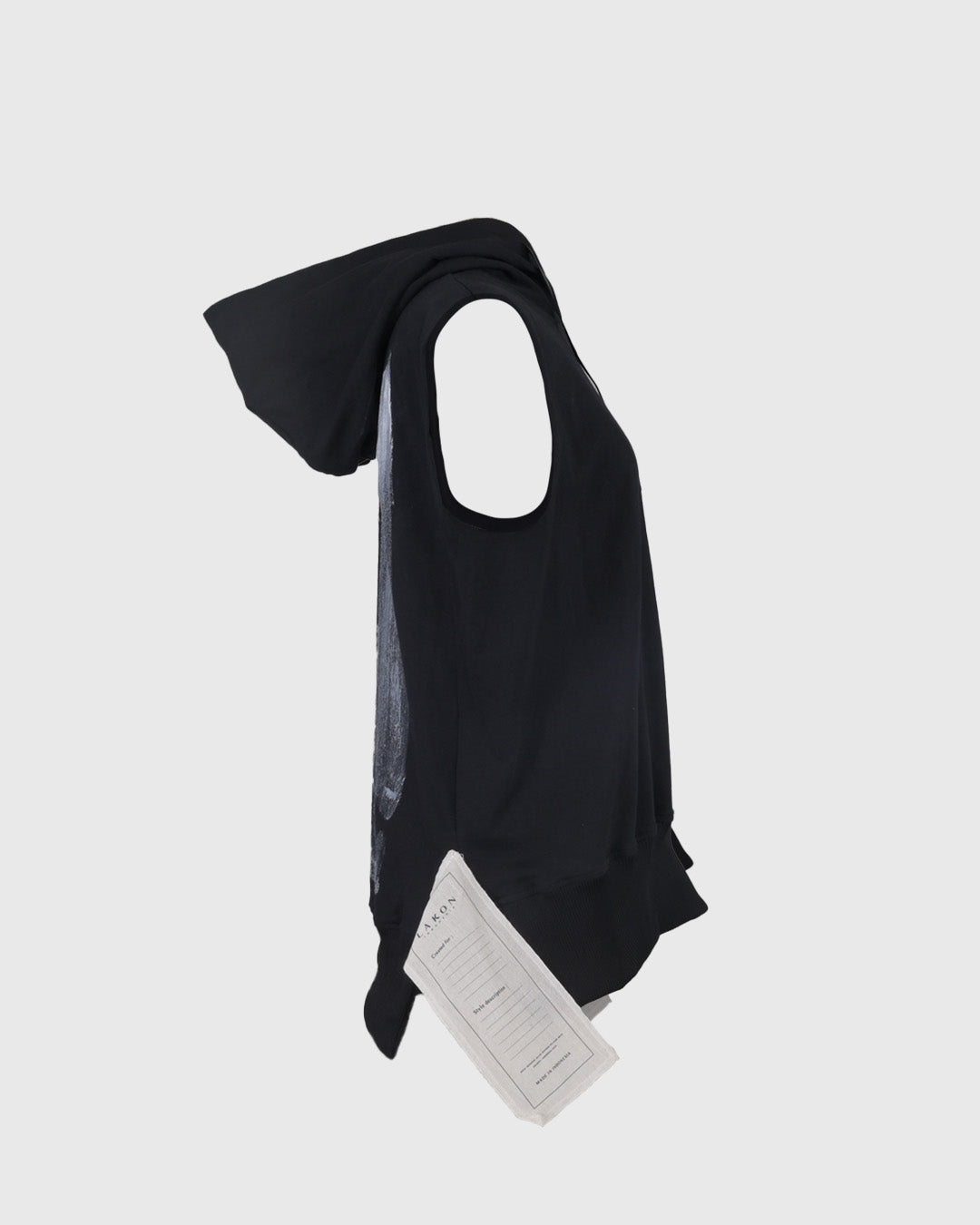 Hoodie Lengan Pendek | DRP Sleeveless Hoody DRPT-02 | Black | Lakon Indonesia