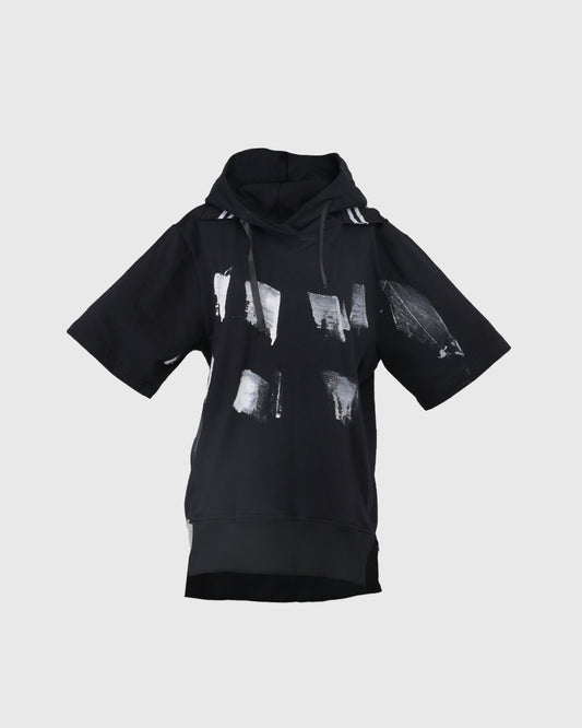 Hoodie Lengan Pendek | DRP Short Sleeve Hoody DRPT-03 | Black | Lakon Indonesia