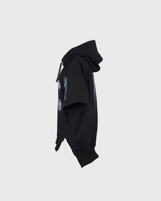 Hoodie Lengan Pendek | DRP Short Sleeve Hoody DRPT-03 | Black | Lakon Indonesia