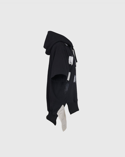 Hoodie Lengan Pendek | DRP Short Sleeve Hoody DRPT-03 | Black | Lakon Indonesia