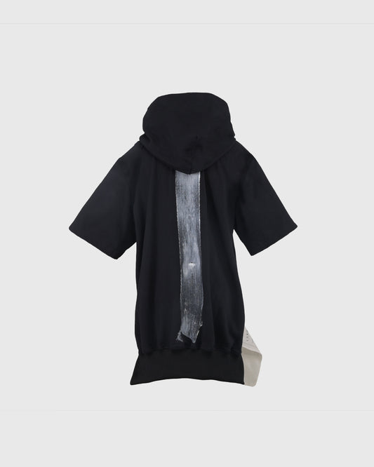 Hoodie Lengan Pendek | DRP Short Sleeve Hoody DRPT-03 | Black | Lakon Indonesia