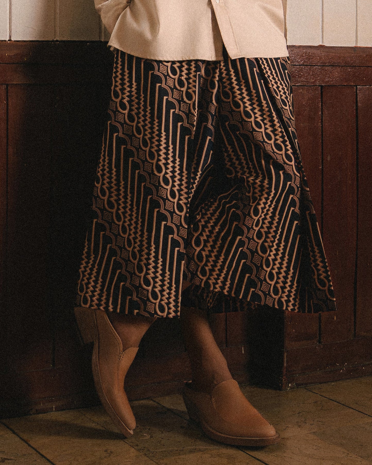 Sarong Pallazo Long Batik Cap Parang Seno Besar - Unisex - F226