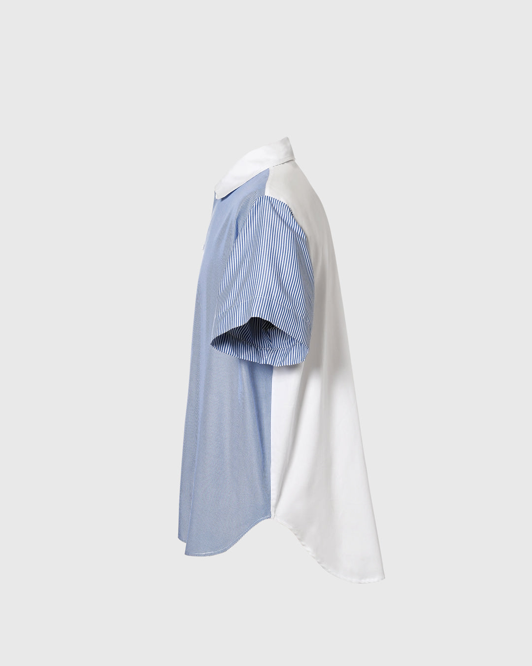 PM S/S Multi Fabric Shirt PMT-07 Garis BLU, L