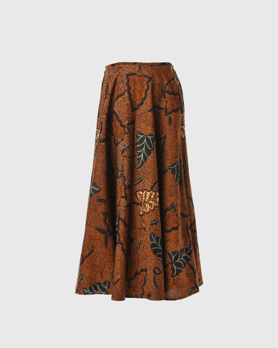 F225 A-Line Skirt GTB-07 Sogan Daun Brown