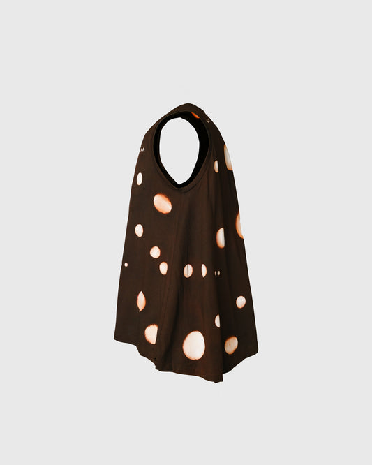 Polka Tiedyed Sleveless Tee URT-09