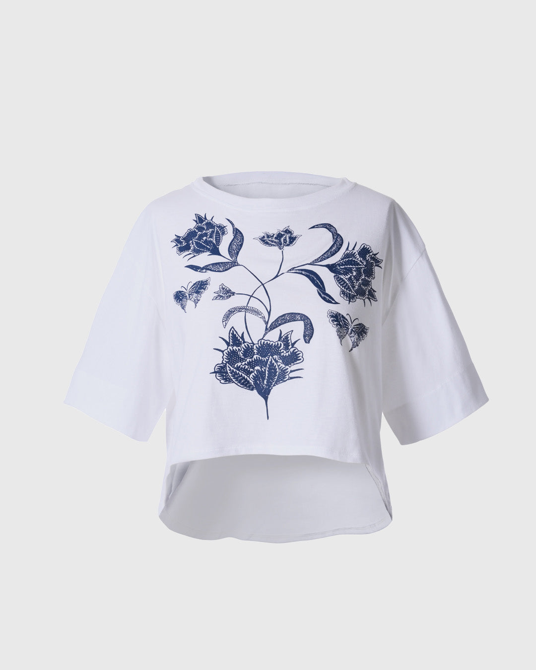 LR S/S Basic Crop Tee LWT-012