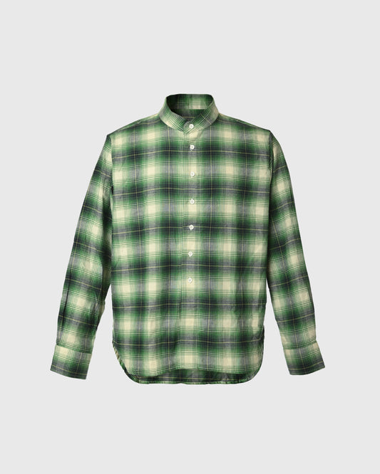 Mao Collar Shirt Green URT-02