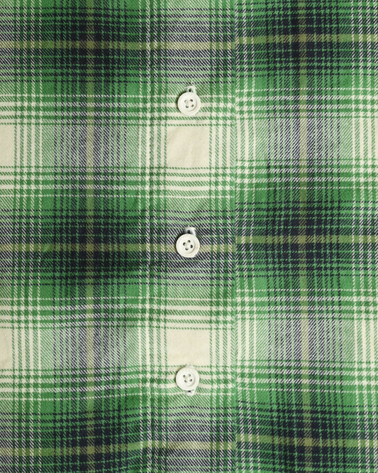 Mao Collar Shirt Green URT-02