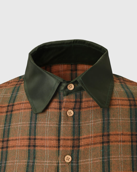 Parachute Collar Shirt Army URT-03