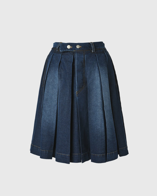 Pleated Midi Skirt URB-03
