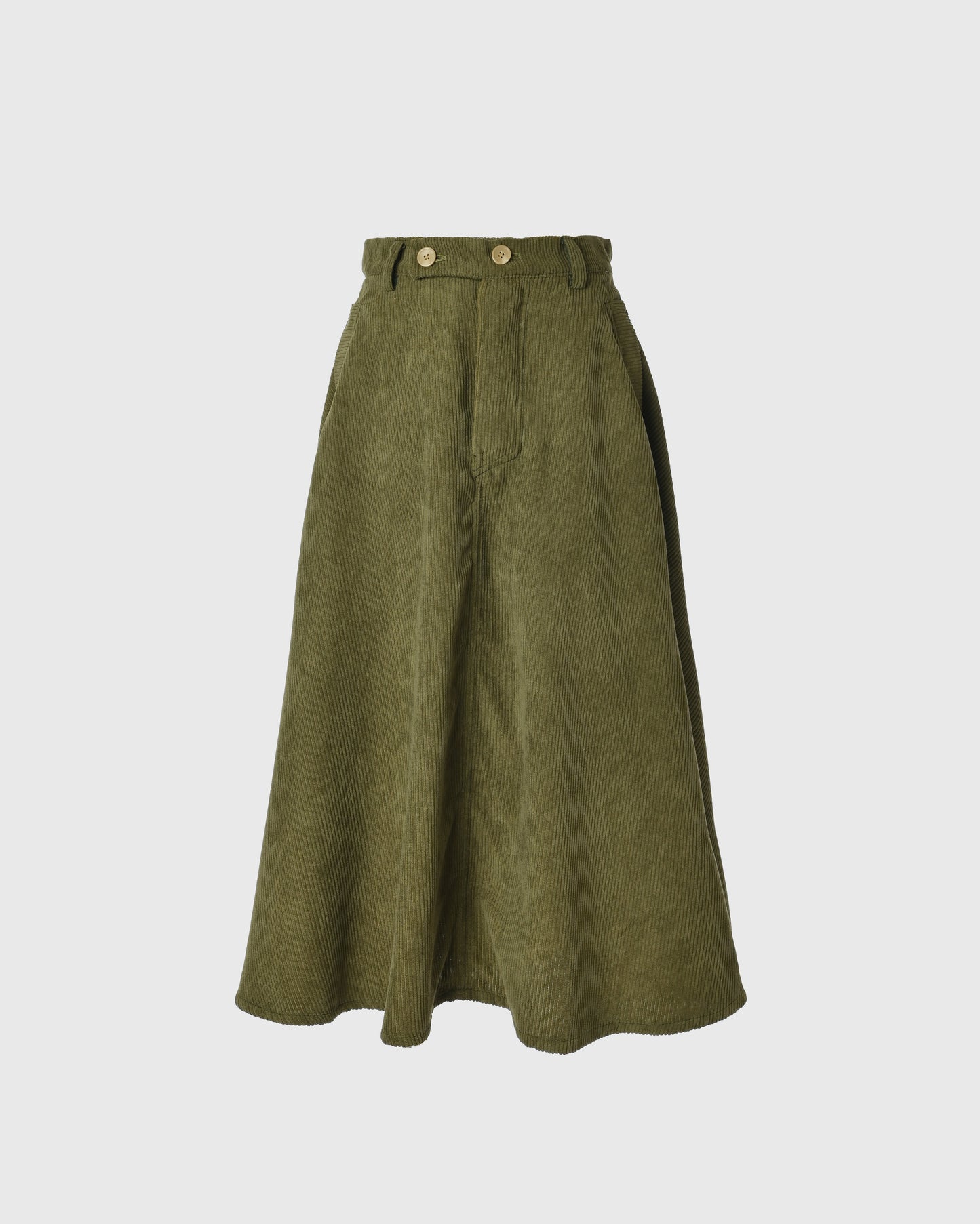 Rok Panjang | UR Cargo Skirt URB-06 | Corduroy | Green | Lakon Indonesia