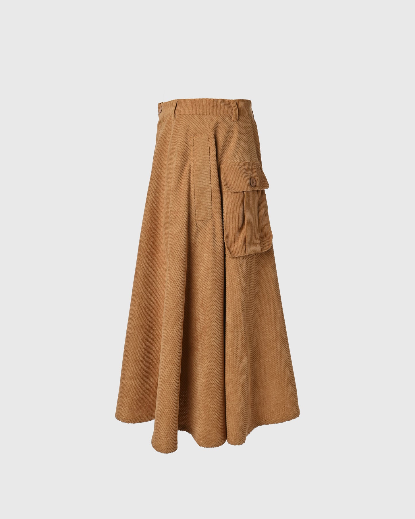 Rok Panjang | UR Cargo Skirt URB-06 | Corduroy | Khaki | Lakon Indonesia