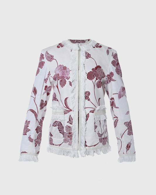 CC24 TrimdLSlv Jacket LWO-01 Batik Bunga