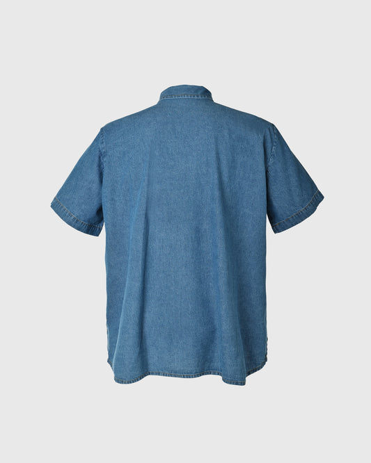 Denim Shirt Blue Big Pocket URT-14