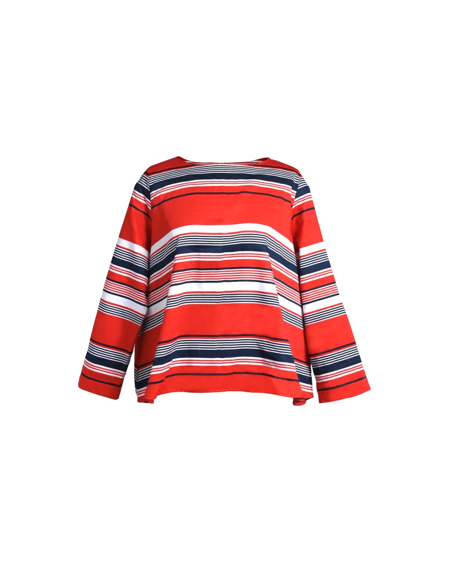 RIK Square Neck Top RIKTW-18 Batik Garis