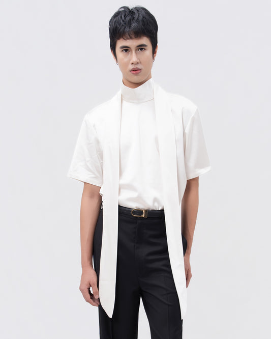 Long Scarf Satin Top - Hartono Gan