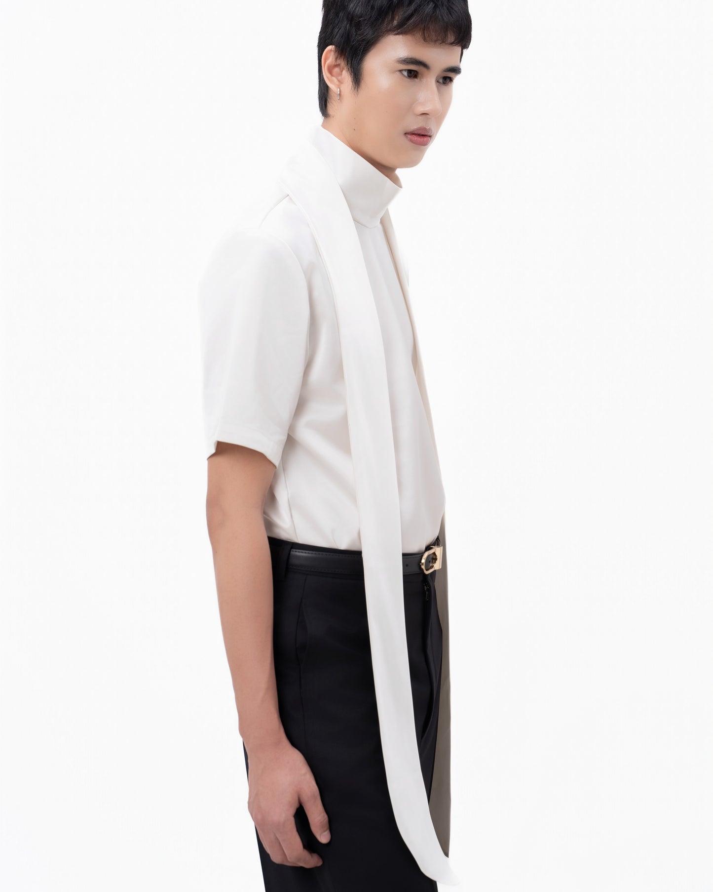 Long Scarf Satin Top - Hartono Gan