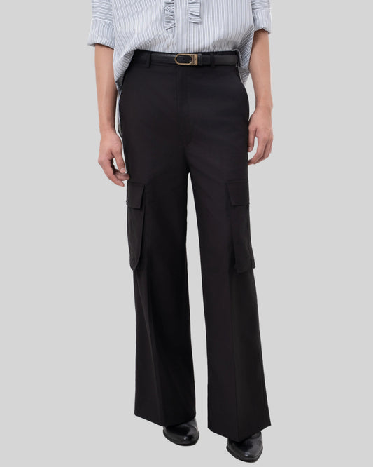 Black Cargo Pants - Hartono Gan