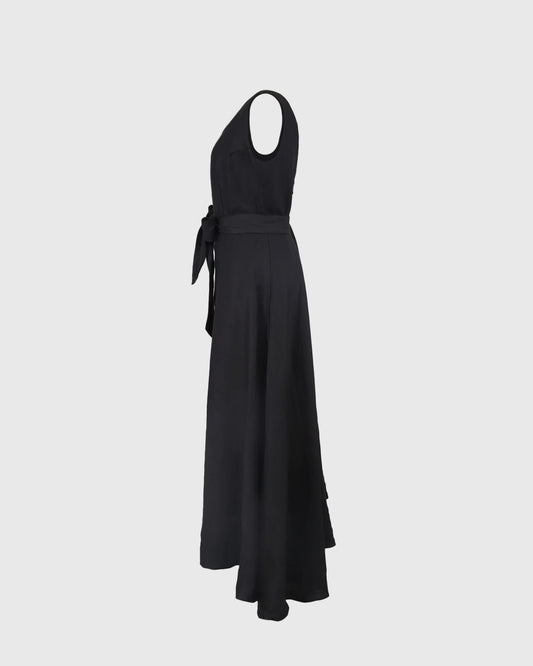 Midi Dress | LRI2025 Fit and Flare LWD-01 |  Linen | Lakon Indonesia