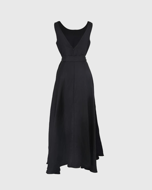 Midi Dress | LRI2025 Fit and Flare LWD-01 |  Linen | Lakon Indonesia