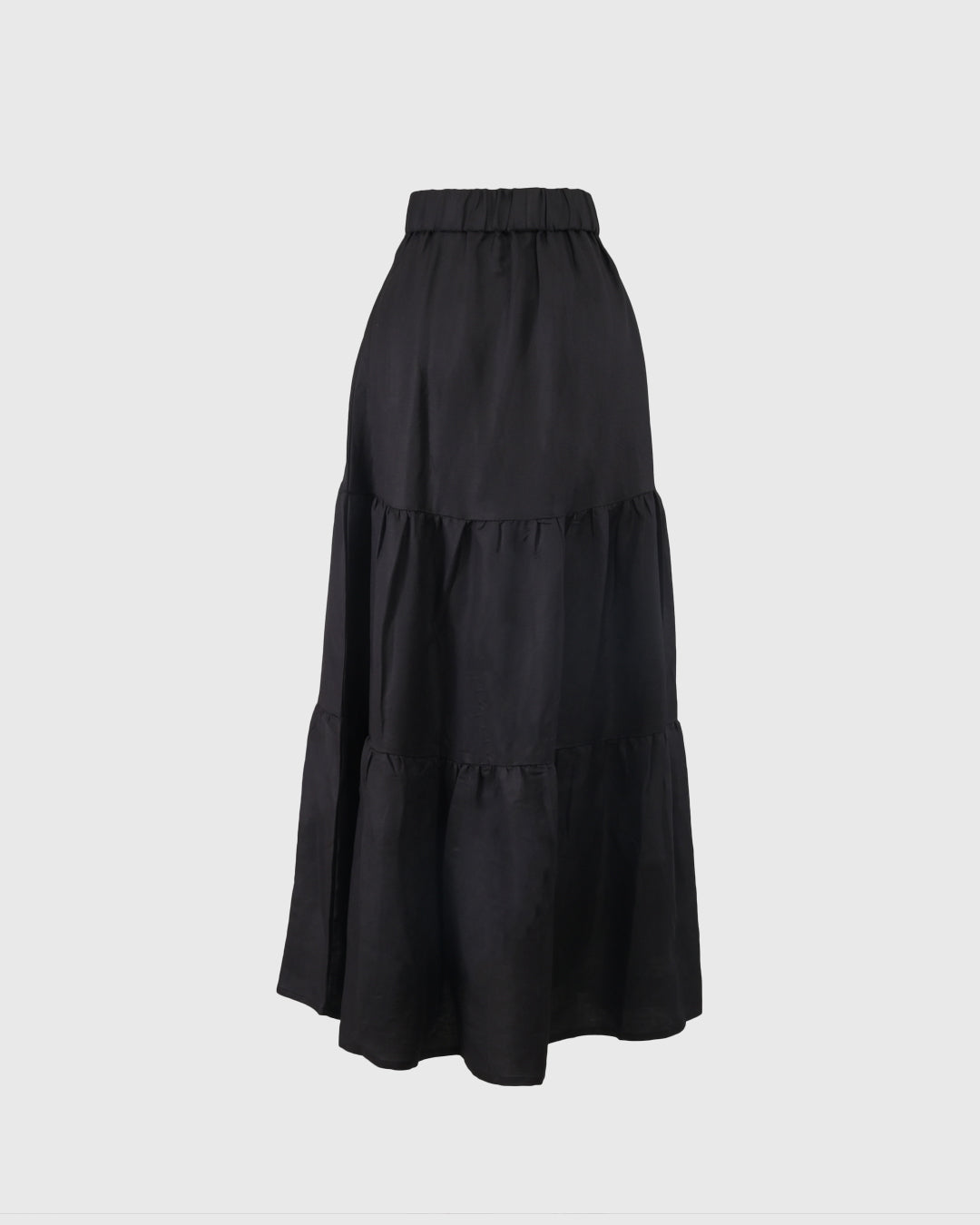 Rok Panjang | LRI2025 Foklore Skirt RIKB-24 | Linen | Black | Lakon Indonesia
