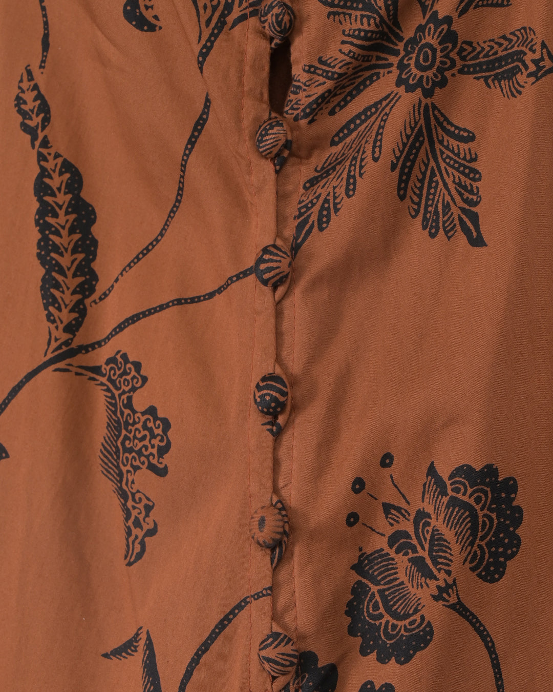Dress Tanpa Lengan | LRI2025 Camisole Dress LWD-03 | Katun Satin | Batik Sogan | Lakon Indonesia
