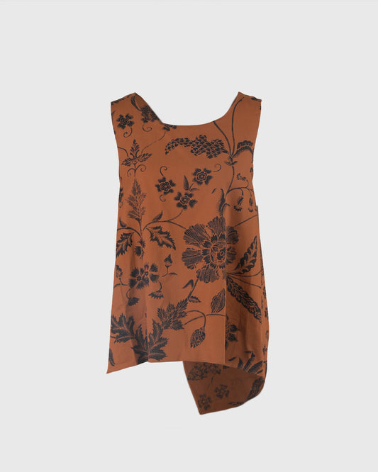 Tank Top | LR Ovelapped LR-08 | Sogan Bunga | Lakon Indonesia