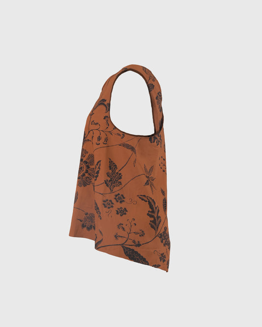 Tank Top | LR Ovelapped LR-08 | Sogan Bunga | Lakon Indonesia