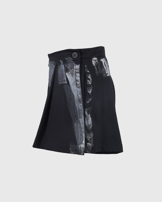 Rok Pendek | DRP Skort GTB-04 | Baby Terry | Black | Lakon Indonesia