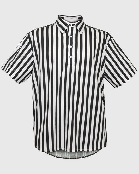 Lakon Indonesia - Kemeja Polo Harsa S/S Shirt HRT-05 Atasan Pria Lengan Pendek Garis Casual