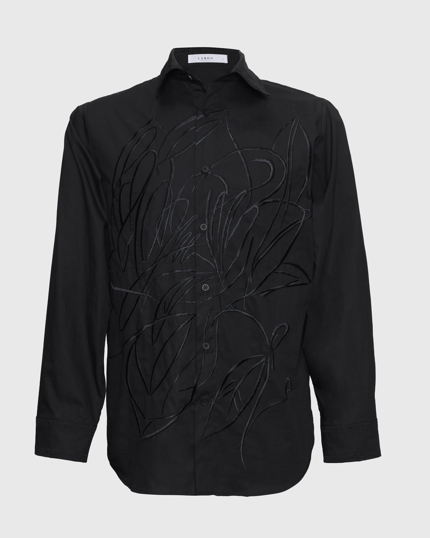 HR Flower Embroidery L/S Shirt HRT-02