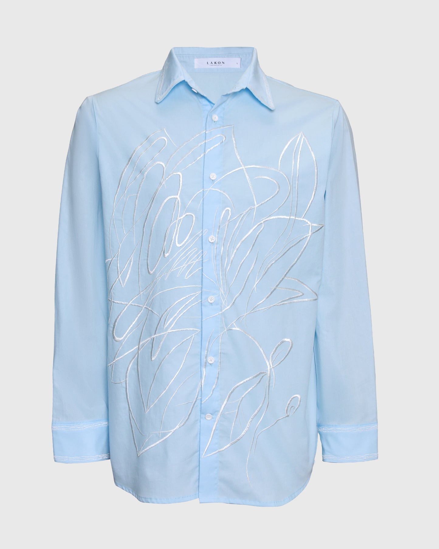 HR Flower Embroidery L/S Shirt HRT-02