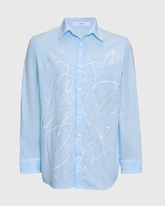 Lakon Kemeja Pria Harsa Flower Embroidery L/S Shirt HRT-02