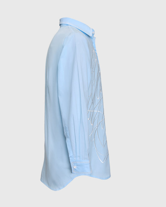 Lakon Kemeja Pria Harsa Flower Embroidery L/S Shirt HRT-02
