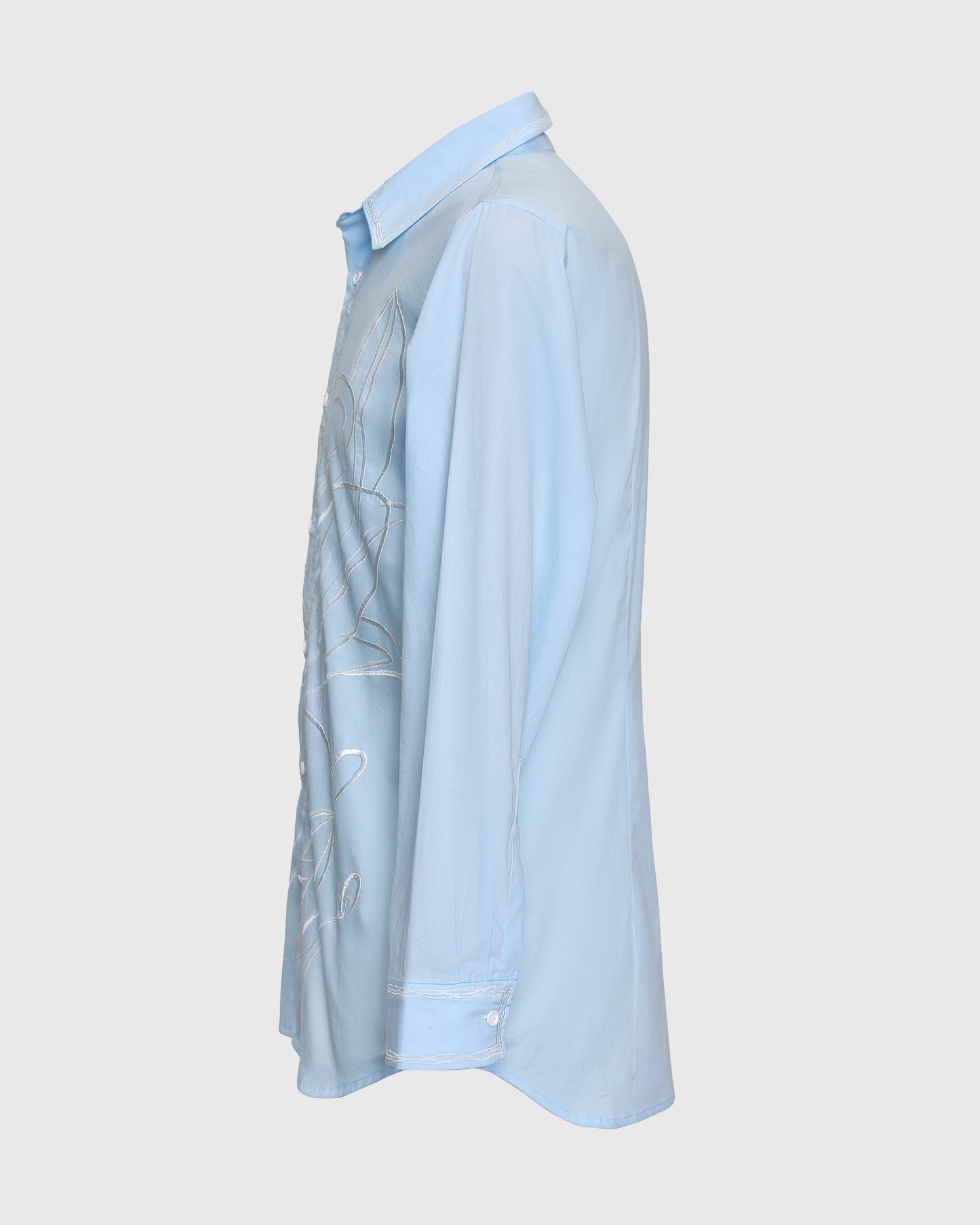 HR Flower Embroidery L/S Shirt HRT-02