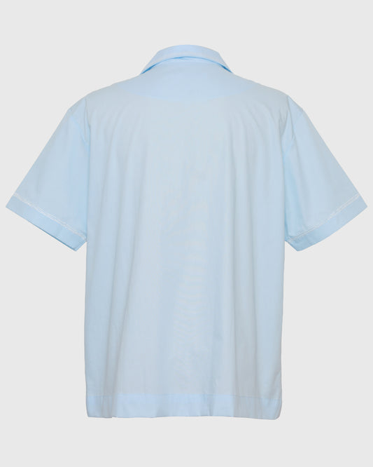 Lakon Indonesia - Kemeja Harsa Flower Embroidery S/S Shirt HRT-03 Atasan Pria Lengan Pendek Bordir