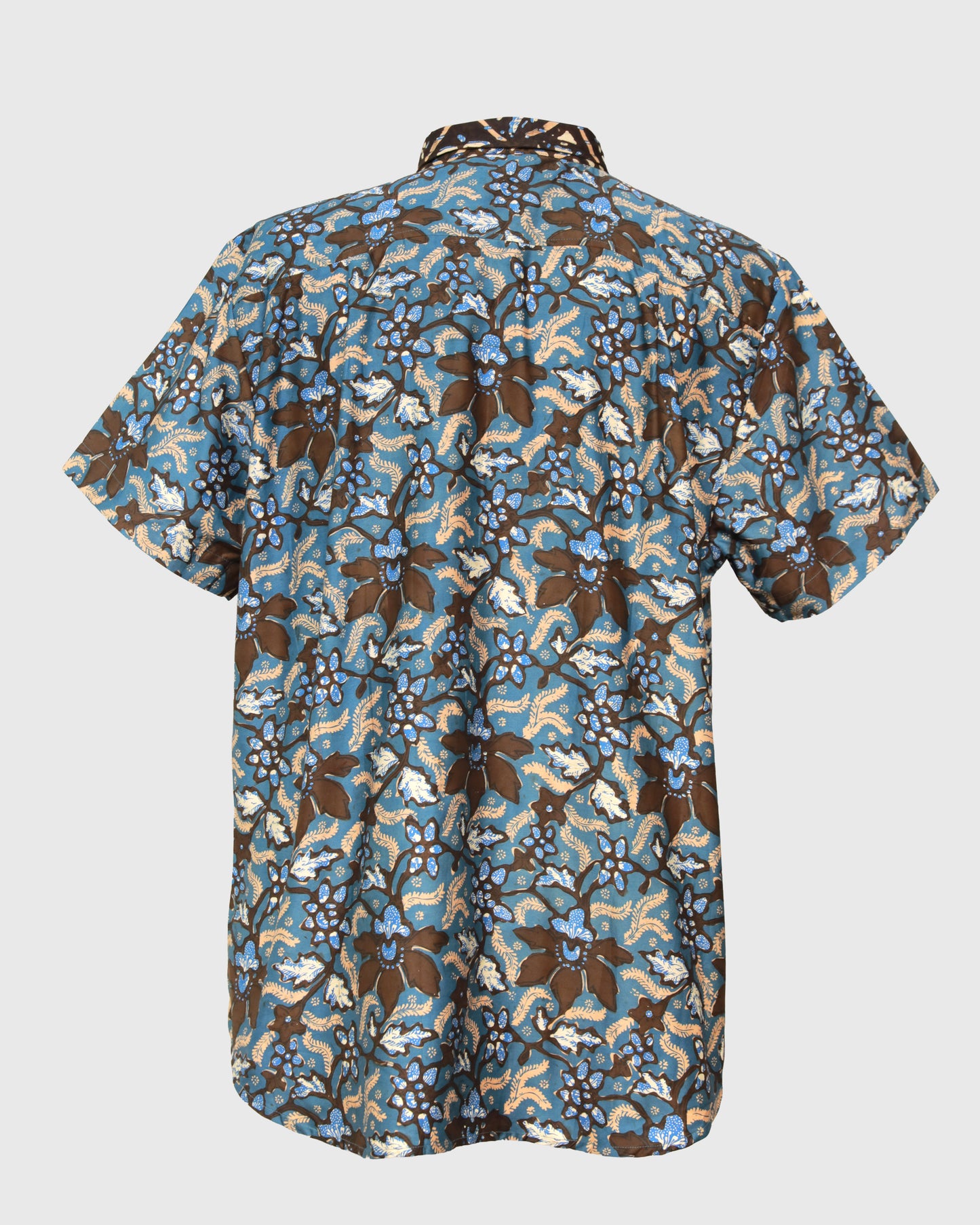 S/S Basic Shirt Batik Bunga LW Kemeja Pria