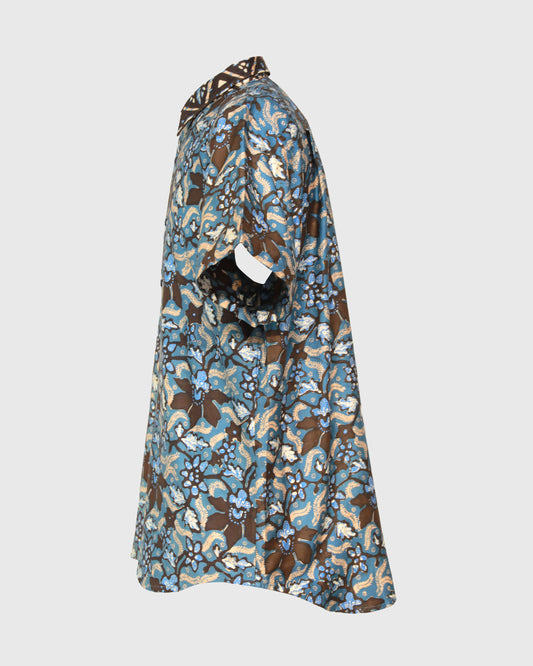 S/S Basic Shirt Batik Bunga LW Kemeja Pria